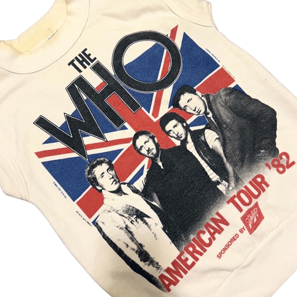 1982 The Who double-sided sleeveless sweatshirt